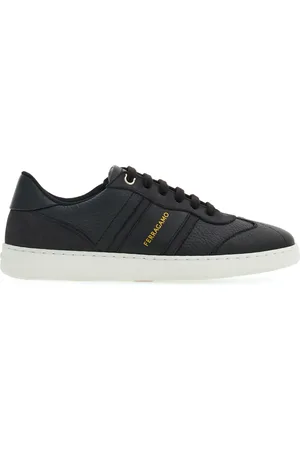 Salvatore Ferragamo Logo-print leather sneakers