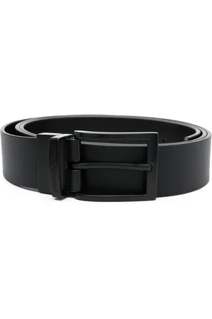 Emporio Armani Eagle-print reversible leather belt