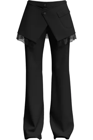 MACCAPANI Layered flared trousers