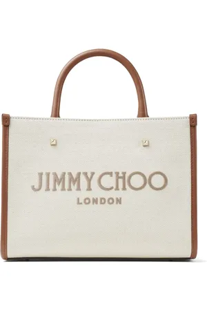 Jimmy Choo Small Avenue canvas tote bag