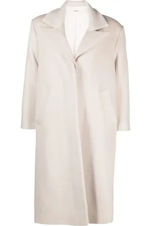 There Was One Single-breasted virgin wool-blend coat