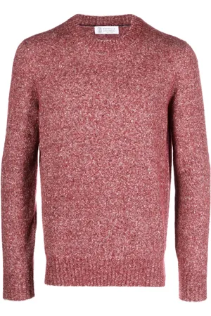 Brunello Cucinelli M??lange-effect crew-neck jumper