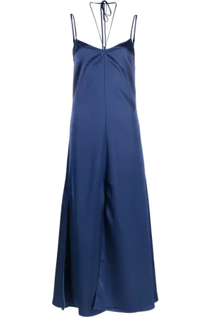 There Was One Halterneck satin midi dress