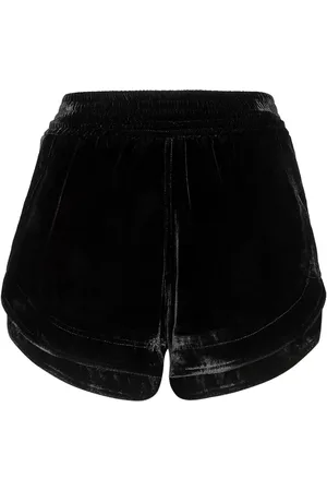Philipp Plein Velvet elasticated-waist shorts