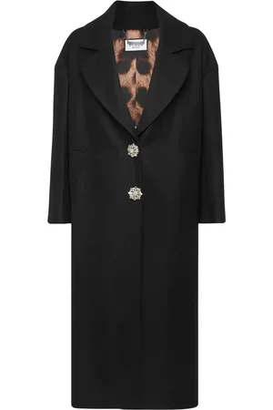 Philipp Plein Crystal-embroidered skull coat