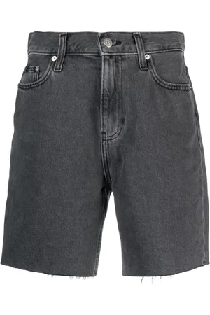 Calvin Klein Frayed high-waist denim shorts