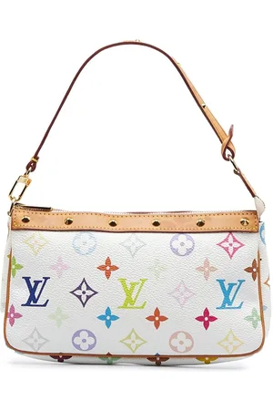 Louis Vuitton 2003 Pre-owned Monogram Multicolour Pochette Shoulder Bag - White