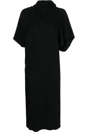 Rick Owens High-neck cut-out midi dress