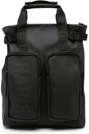 Rains Logo-print multi-pocket backpack