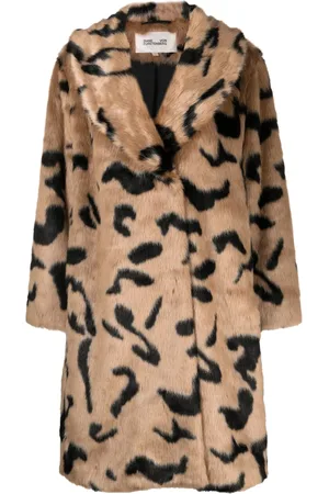Diane von Furstenberg Animal-print faux-fur coat