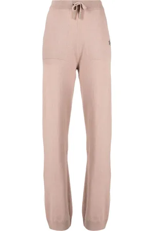 LORENA ANTONIAZZI Logo-patch straight-leg track pants