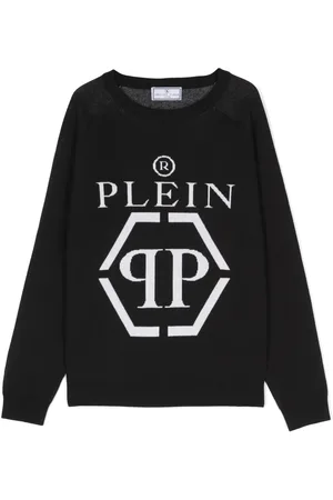 Philipp Plein Intarsia knit-logo crew-neck jumper