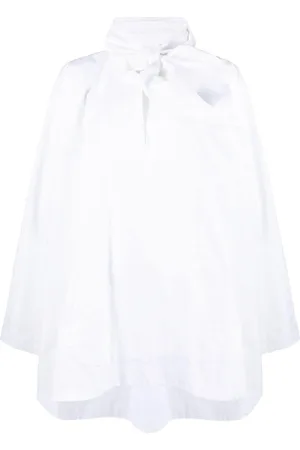 The Attico Bow-neck cotton blouse