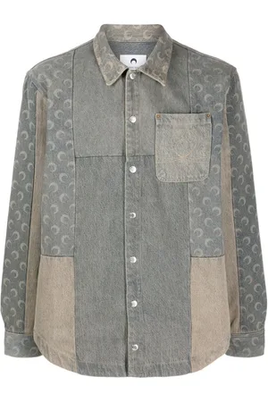 Marine Serre Regenerated Denim shirt