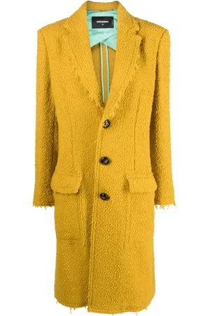 Dsquared2 Single-breasted boucl?? trench coat