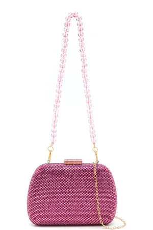 SERPUI Ang crystal-embellished clutch bag