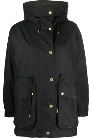 Barbour Funnel-neck single-breasted coat