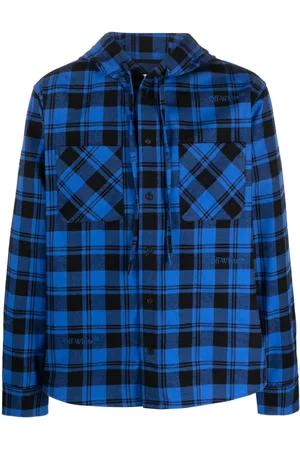 OFF-WHITE Plaid check-pattern flannel overshirt