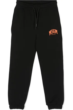 Msgm Logo-print cotton track pants