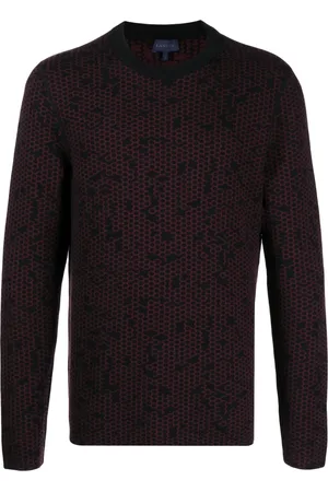 Lanvin Patterned intarsia-knit wool jumper
