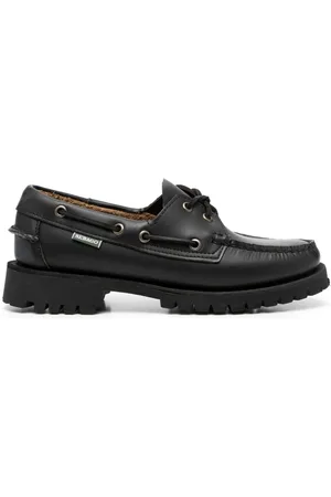 SEBAGO Logo-tag leather loafers