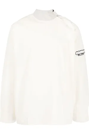 OAMC Logo-patch cotton shirt