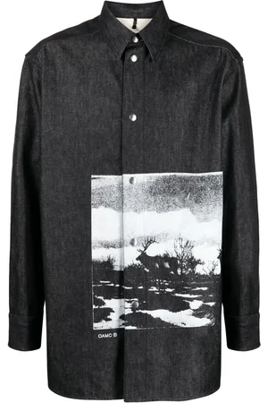 OAMC Graphic-print cotton shirt