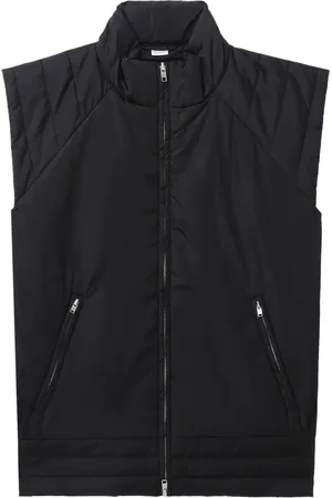 Random Identities Cap-sleeved zipped gilet