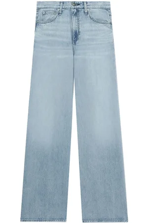 RAG&BONE Logo-patch wide-leg jeans