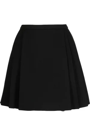 DICE KAYEK Pleated knitted high-waisted skirt