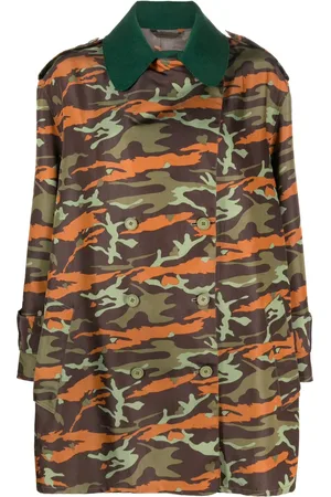 Jean Paul Gaultier 1990s camouflage-pattern double-breasted coat