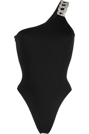 DAVID KOMA One-shoulder chain-link bodysuit