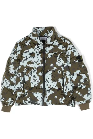 Stone Island Compass-motif abstract-pattern print jacket