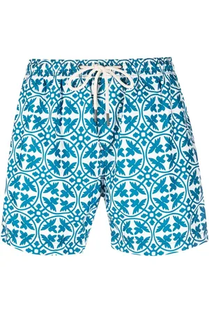 PENINSULA SWIMWEAR Geometric-print swim shorts