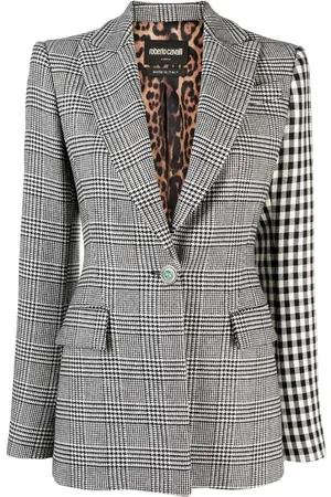 Roberto Cavalli Tailored contrasting-panel blazer