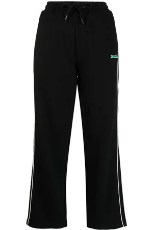 Chocoolate Logo-embroidered cotton track pants