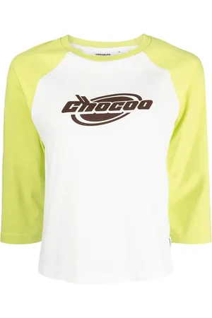 Chocoolate Colour-block three-quarter sleeved T-shirt