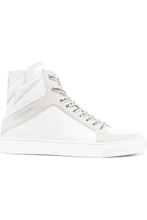 Zadig & Voltaire High Flash panelled leather sneakers