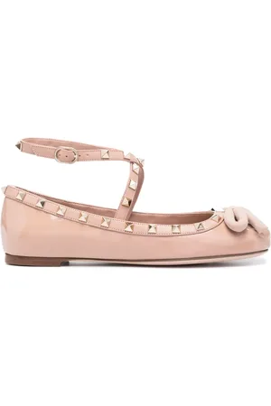 VALENTINO GARAVANI Rockstud-embellished ballerina shoes