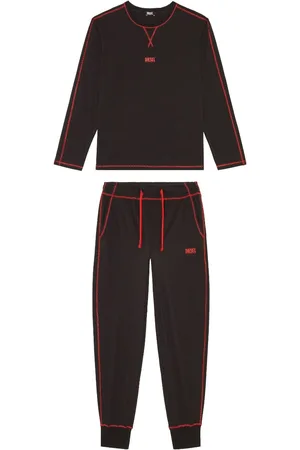 Diesel Umset-Willong logo-print pajamas