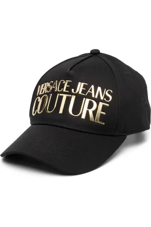 VERSACE Logo-print cotton cap