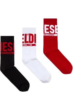 Diesel Skm-Ray logo-jacquard socks (pack of three)