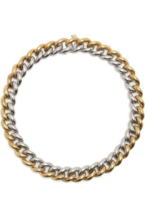 Shay 18kt yellow and white gold medium two-tone link bracelet