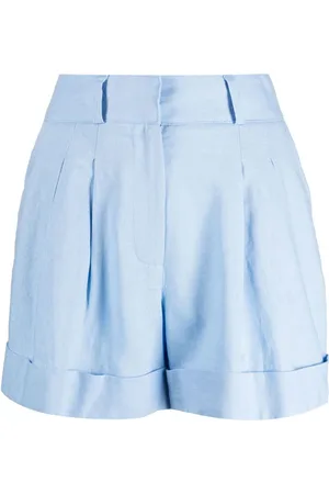 DKNY Pleat-detail cotton shorts