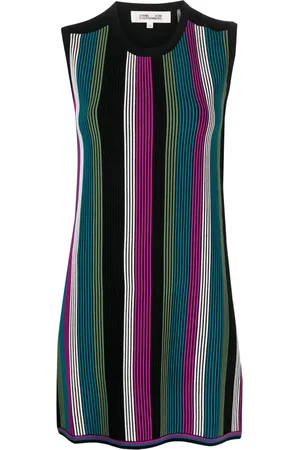 Diane von Furstenberg Meta striped minidress