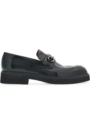 Salvatore Ferragamo Gancini-ornament leather loafers