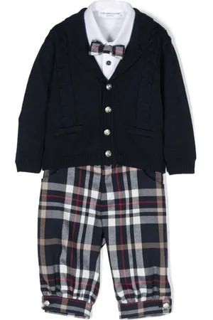COLORICHIARI Plaid check-pattern wool trousers