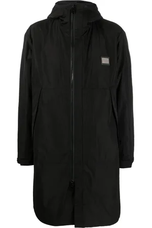 Dolce & Gabbana Logo-plaque hooded coat