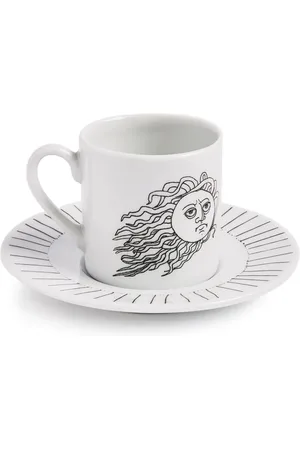 FORNASETTI Solitario porcelain coffee cup