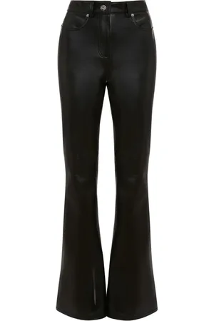 J.W.Anderson Four-pocket leather flared trousers
